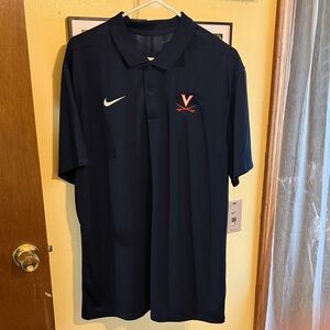 Nike Men's Dark Blue Polo Shirt University of Virginia Cavaliers